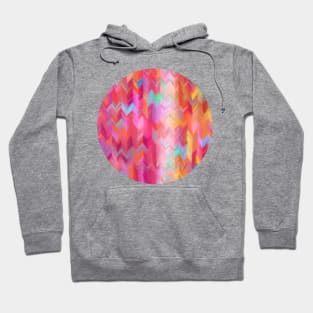 Colorful painted chevron pattern Hoodie